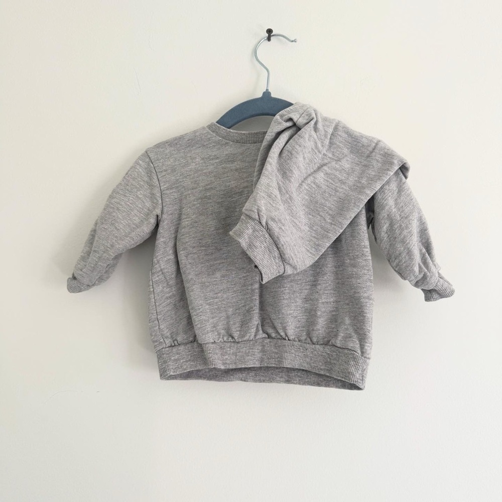 H&M grey jog set 4-6 months